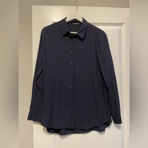 UNIQLO Navy Long Sleeve Blouse